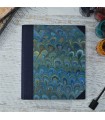 [Various Sizes] Marine Blue Marbled Album with Canvas Spine