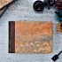 [Various Sizes] Orange Marbled Album with Leather Spine