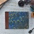 [Various Sizes] Marine Blue Marbled Album with Leather Spine