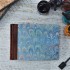 [Various Sizes] Light Blue Marbled Album with Leather Spine
