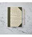 Manuscript Paper Address Book with Leather Spine