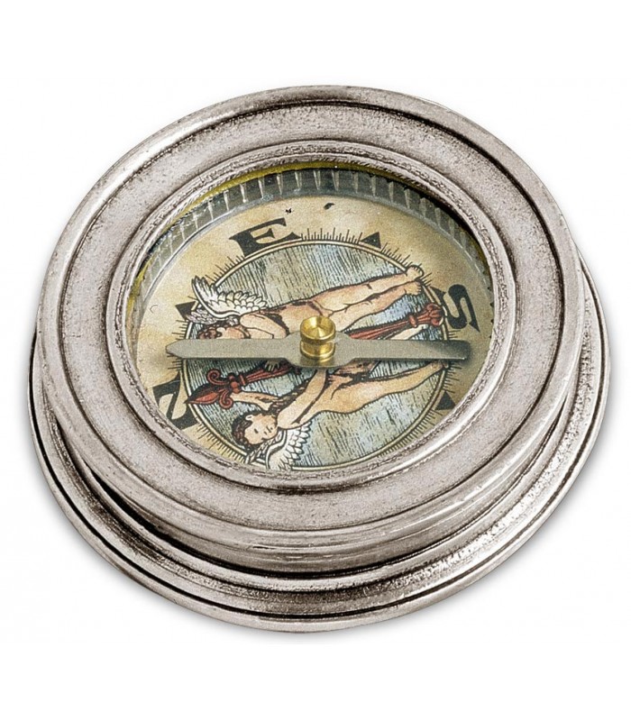Italian Pewter Compass