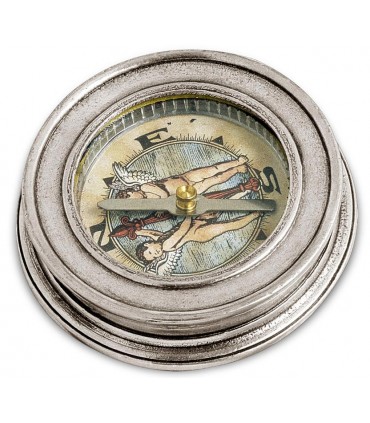 Italian Pewter Compass