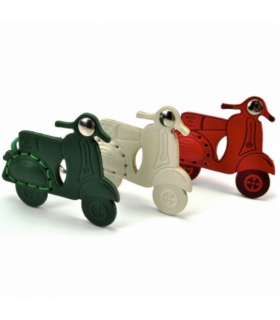 Vespa Leather Key Ring