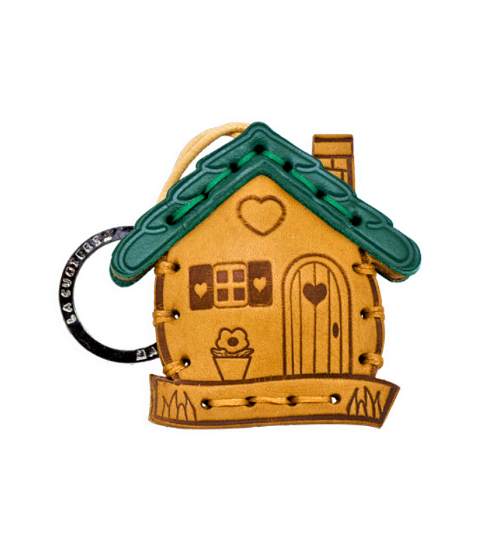 House Leather Key Ring