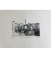 Original Florence Etching - Ponte Vecchio