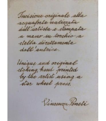 Original Florence Etching - Via dei Magazzini