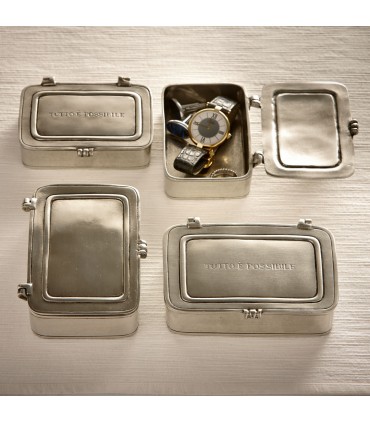 'Anything is possible' Italian Pewter Lidded Box