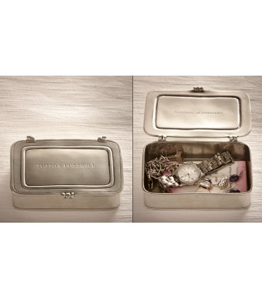 'Anything is possible' Italian Pewter Lidded Box