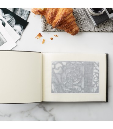 [Various Sizes] Beige Soft Leather Album with Tie