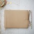 [Various Sizes] Beige Soft Leather Album with Tie