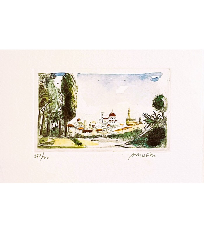 Original Florence Etching Card & Envelope