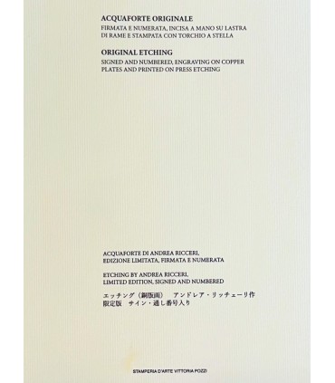 Original Florence Etching Card & Envelope