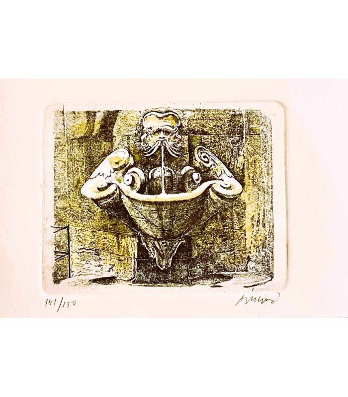 Original Florence Etching Card & Envelope