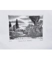 Original Tuscany Etching - Via San Leonardo