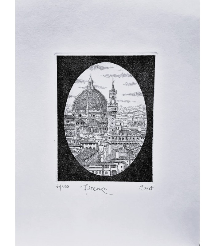 Original Florence Etching