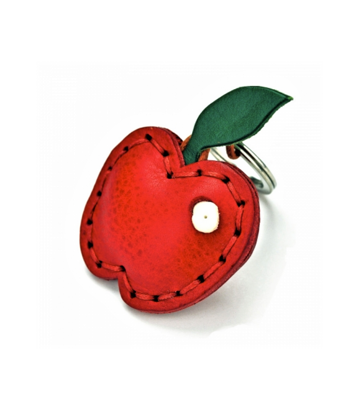 Apple Leather Key Ring