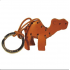 Camel Leather Key Ring