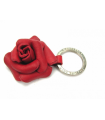 Rose Leather Key Ring
