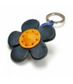 Flower Leather Key Ring