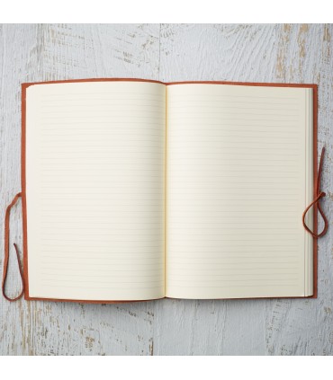 Black Soft Leather Journal with Tie [Lined & Various Sizes]