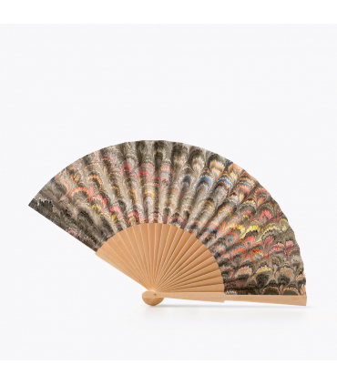 Marbled Paper Fan [Various Colours]