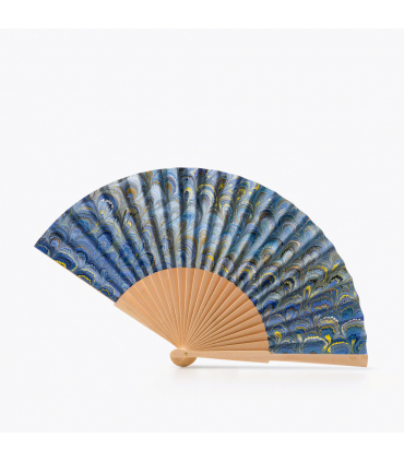 Marbled Paper Fan [Various Colours]