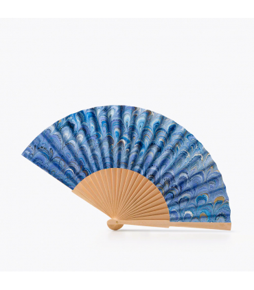 Marbled Paper Fan [Various Colours]