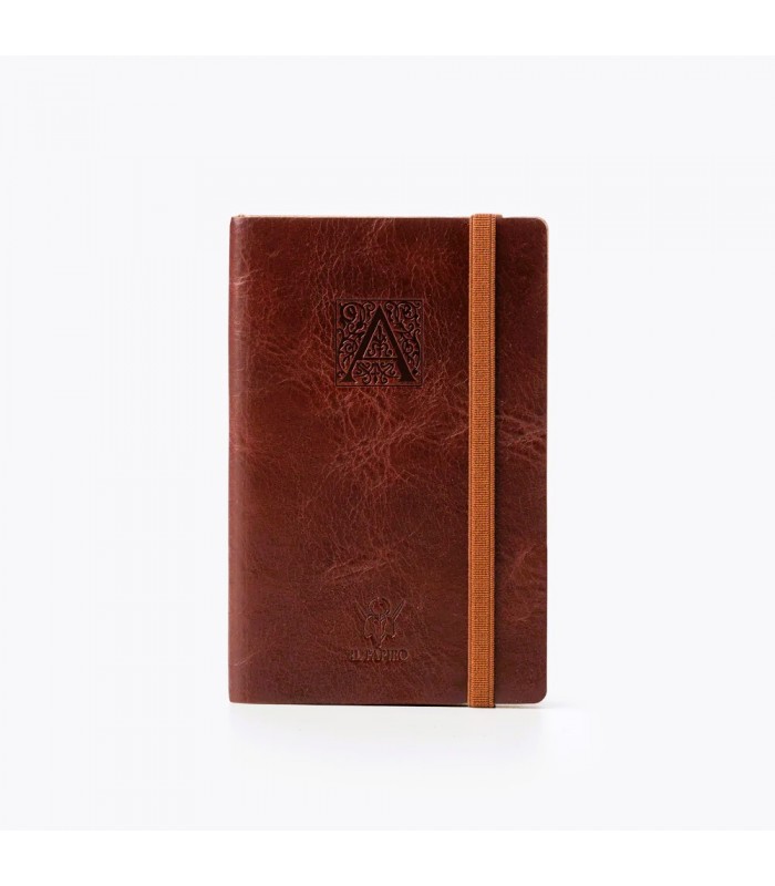 Monogram Soft Leather Journal with Elastic [Unlined]