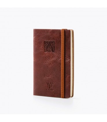 Monogram Soft Leather Journal with Elastic [Unlined]