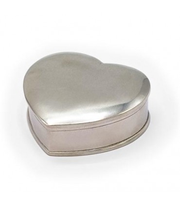 Italian Pewter Heart Box