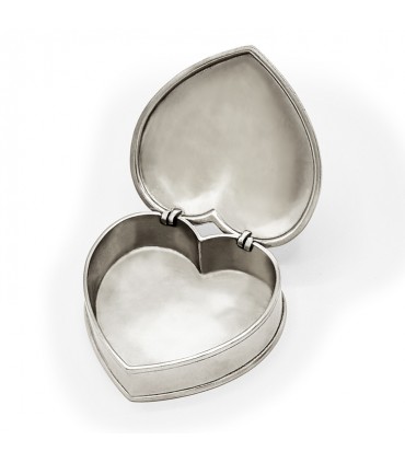 Italian Pewter Heart Box