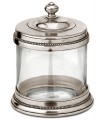 Italian Pewter & Glass Canister