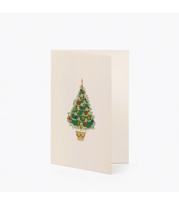 Hand Embossed Christmas Tree Card