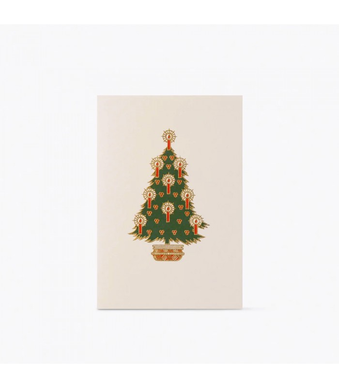 Hand Embossed Christmas Tree Card