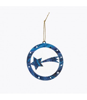 Paper Christmas Bauble - Shooting Star