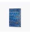 Marbled Edges Journal - Royal Blue Peacock [Unlined &Various Sizes]