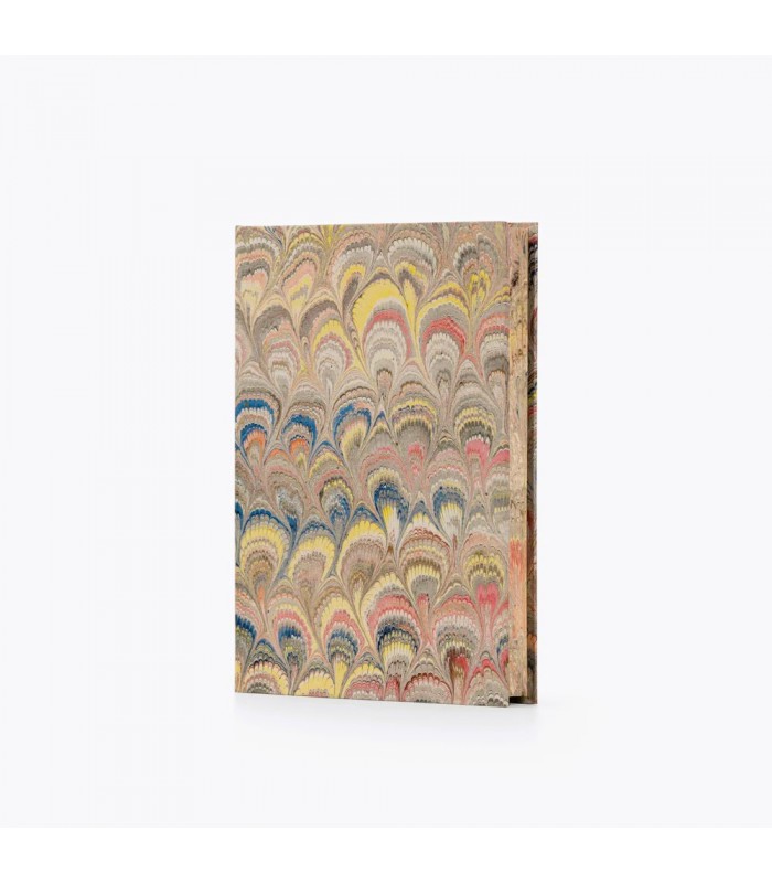 Marbled Edges Journal - Beige Peacock [Unlined &Various Sizes]