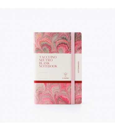 Pink Marble Journal with Elastic [Unlined-Various Sizes]