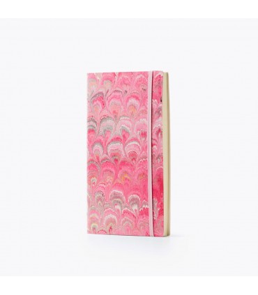 Pink Marble Journal with Elastic [Unlined-Various Sizes]