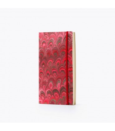 Red Marble Journal with Elastic [Unlined-Various Sizes]