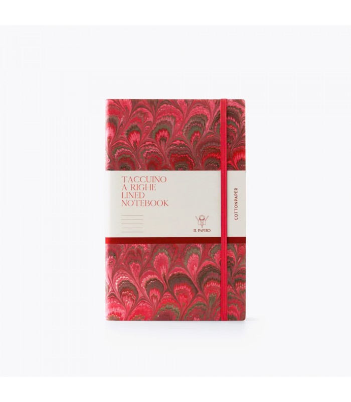 Red Marble Journal with Elastic [Lined-Various Sizes]