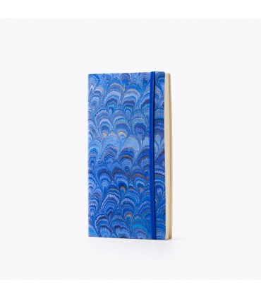 Royal Blue Marble Journal with Elastic [Lined-Various Sizes]