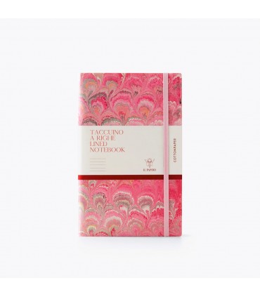 Pink Marble Journal with Elastic [Lined-Various Sizes]