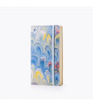 Bullet Light Blue Marble Journal with Elastic [Dotted]