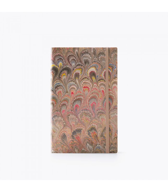 Bullet Grey Marble Journal with Elastic [Dotted]