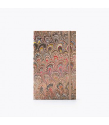 Bullet Grey Marble Journal with Elastic [Dotted]