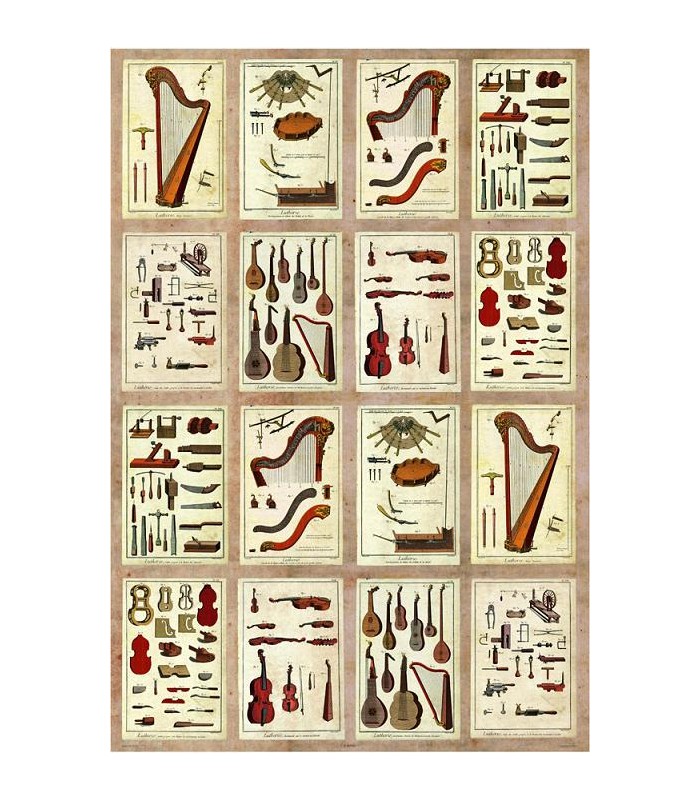 Musical Instruments & Tools Wrapping Paper