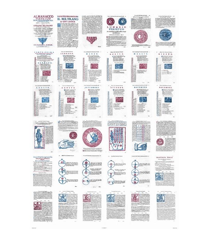 Almanac Calendar Wrapping Paper