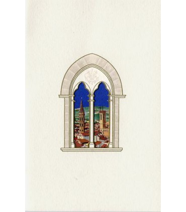 Rooftops of Florence Window Card
